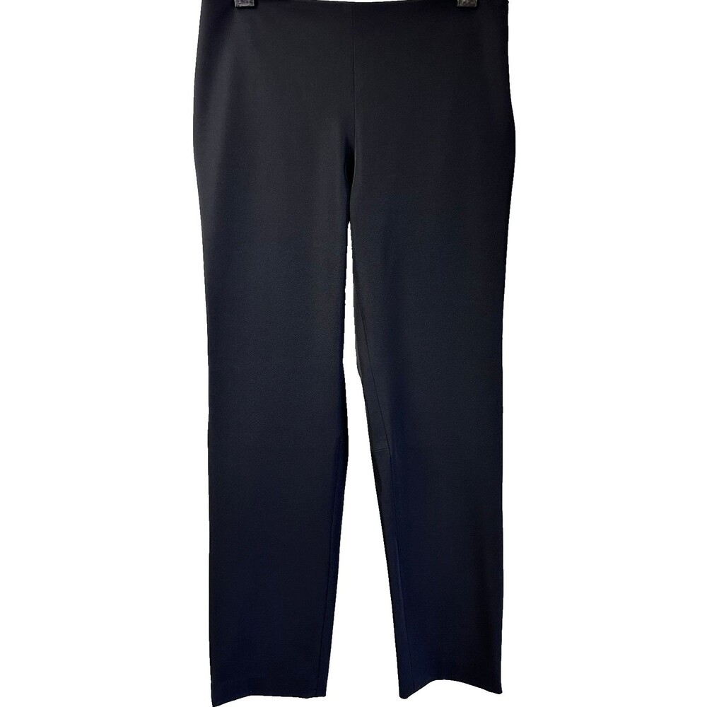 Zucchero Women's Black Stretch Straight Flat Front Pants Sz M